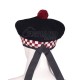 Balmoral Diced Bonnet Hat – Scottish Maroon & White Diced Cap