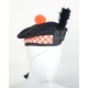 Balmoral Diced Bonnet Hat – Scottish Orange & White Diced Cap