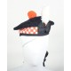 Balmoral Diced Bonnet Hat – Scottish Orange & White Diced Cap