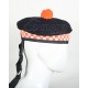 Balmoral Diced Bonnet Hat – Scottish Orange & White Diced Cap