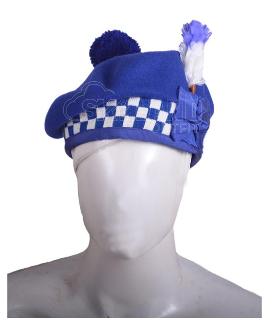 Balmoral Diced Bonnet Royal Blue Wool Hat – Royal Blue and White Diced Balmoral Diced Bonnet Royal Blue Wool Hat – Royal Blue and White Diced