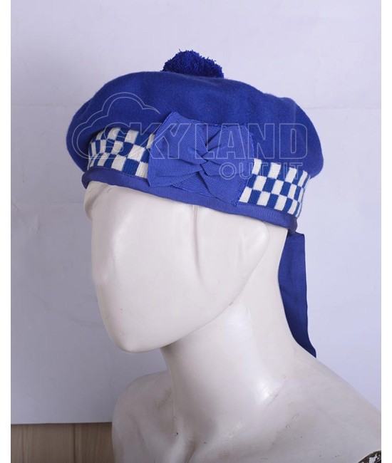 Balmoral Diced Bonnet Royal Blue Wool Hat – Royal Blue and White Diced Balmoral Diced Bonnet Royal Blue Wool Hat – Royal Blue and White Diced