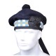 Balmoral Diced Bonnet Navy Blue Wool Hat – Sky Blue, White & Khaki Diced Cap