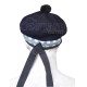 Balmoral Diced Bonnet Navy Blue Wool Hat – Sky Blue, White & Khaki Diced Cap