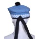 Balmoral Diced Bonnet Sky Blue Wool Hat – Sky Blue and White Diced