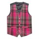 Ailsa Pink Tartan Waistcoat – Scottish Clan Formal Vest