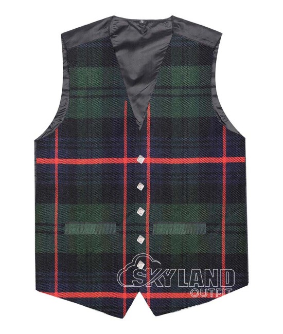 Armstrong Modern Tartan Waistcoat – Scottish Clan Formal Vest