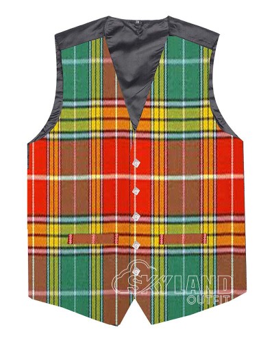 Buchanan Ancient Tartan Waistcoat – Scottish Clan Formal Vest