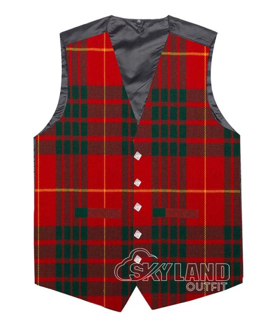 Cameron Modern Tartan Waistcoat – Scottish Clan Formal Vest