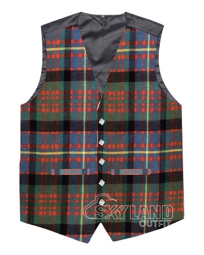 Cameron of Erracht Ancient Tartan Waistcoat – Scottish Clan Formal Vests