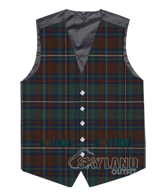 County Kerry Tartan Waistcoat – Scottish Clan Formal Vest