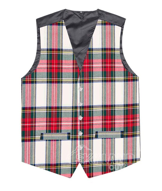 Scottish Dress Stewart Vest / Irish Formal Tartan Waistcoats - 4 Plaids Scottish Dress Stewart Vest / Irish Formal Tartan Waistcoats - 4 Plaids