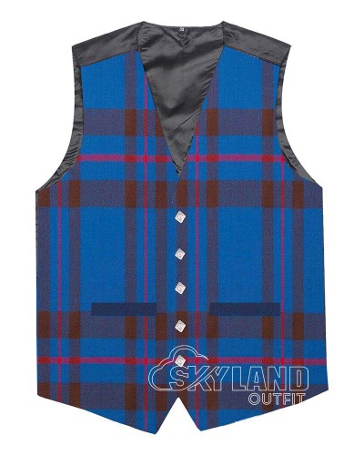 Elliot Modern Tartan Waistcoat – Scottish Clan Formal Vests