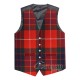 Fraser Red Modern Tartan Waistcoat – Scottish Clan Formal Vests