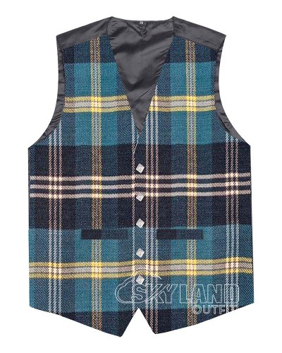 Gorman Blue Tartan Waistcoat – Scottish Clan Formal Vests