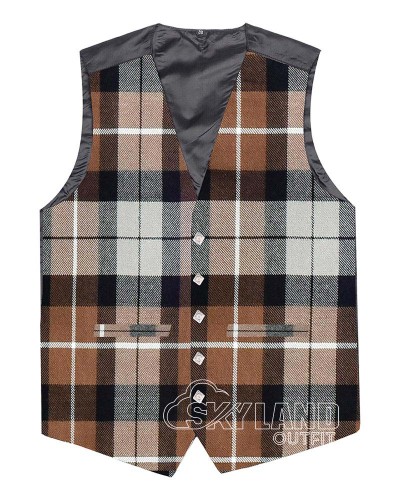 Graham of Montrose Weathered Tartan Waistcoat – Scottish Clan Formal Vests