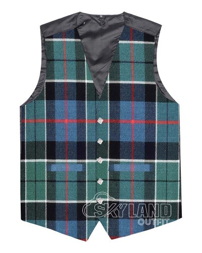 Lisle Green Tartan Waistcoat – Scottish Clan Formal Vests