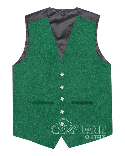 Green Lovat Wool Waistcoat – Scottish Clan Formal Vests