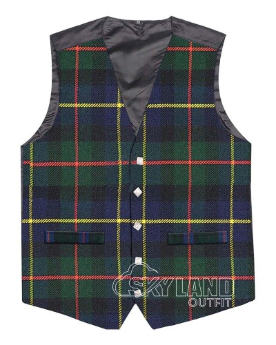 Scottish Macleod of Harris Vest / Irish Formal Tartan Waistcoats - 4 Plaids