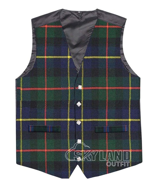 Scottish Macleod of Harris Vest / Irish Formal Tartan Waistcoats - 4 Plaids Scottish Macleod of Harris Vest / Irish Formal Tartan Waistcoats - 4 Plaids