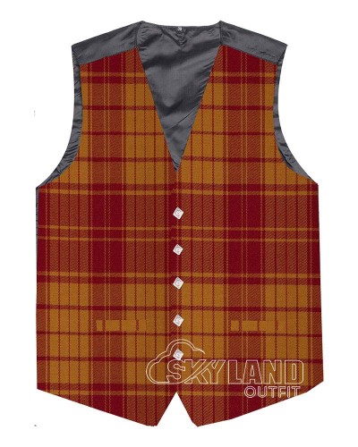 MacMillan Dress Muted Tartan Waistcoat – Scottish Clan Formal Vests