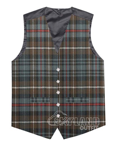 Mackenzie Weathered Tartan Waistcoat – Scottish Clan Formal Vests