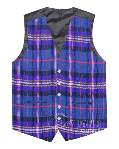 Scottish Masonic Vest / Irish Formal Tartan Waistcoats - 4 Plaids