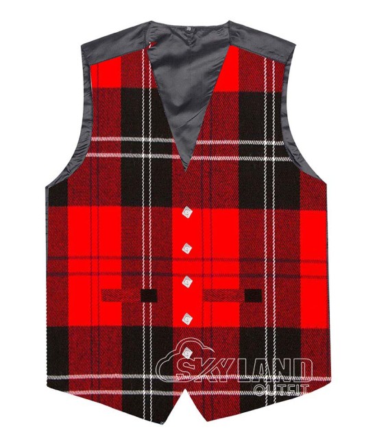 Ramsey Red Tartan Waistcoat – Scottish Clan Formal Vests
