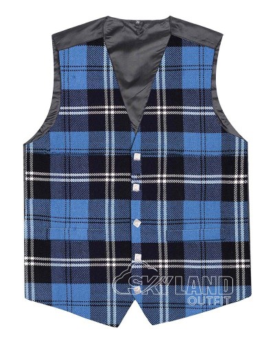 Scottish Ramsey Blue Hunting Vest / Irish Formal Tartan Waistcoats - 4 Plaids