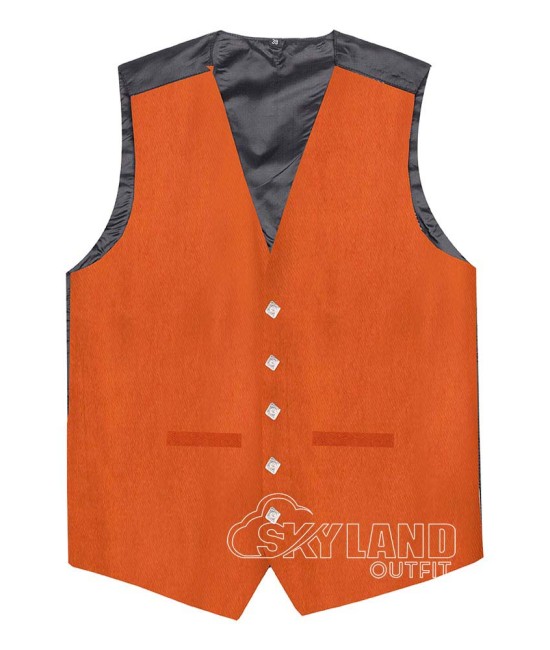 Saffron Tartan Waistcoat - Scottish Clan Formal Vests Saffron Tartan Waistcoat - Scottish Clan Formal Vests