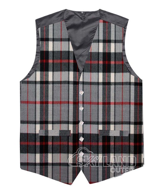 Thompson Grey Tartan Waistcoat | Scottish Clan Formal Vests Thompson Grey Tartan Waistcoat | Scottish Clan Formal Vests