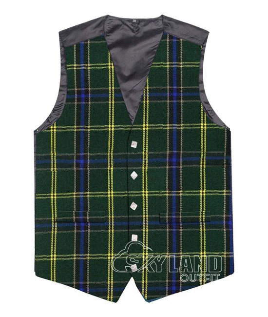 Scottish US Army Vest / Irish Formal Tartan Waistcoats - 4 Plaids Scottish US Army Vest / Irish Formal Tartan Waistcoats - 4 Plaids