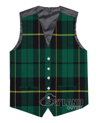 Wallace Hunting Tartan Waistcoat - Scottish Clan Formal Vests