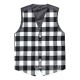 Scottish White Black Rob Roy Vest / Irish Formal Tartan Waistcoats - 4 Plaids