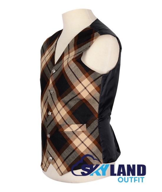 Scottish Rose Ancient Vest / Irish Bespoke Tartan Waistcoats - 4 Plaids