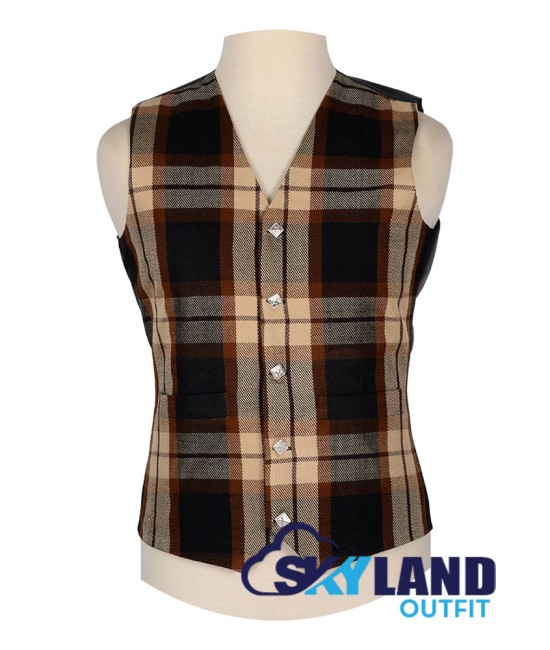 Scottish Rose Ancient Vest / Irish Formal Tartan Waistcoats - 4 Plaids