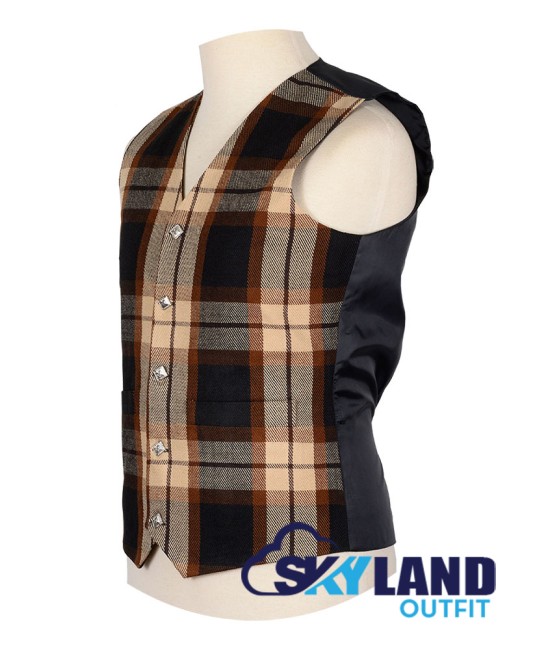 Scottish Rose Ancient Vest / Irish Formal Tartan Waistcoats - 4 Plaids