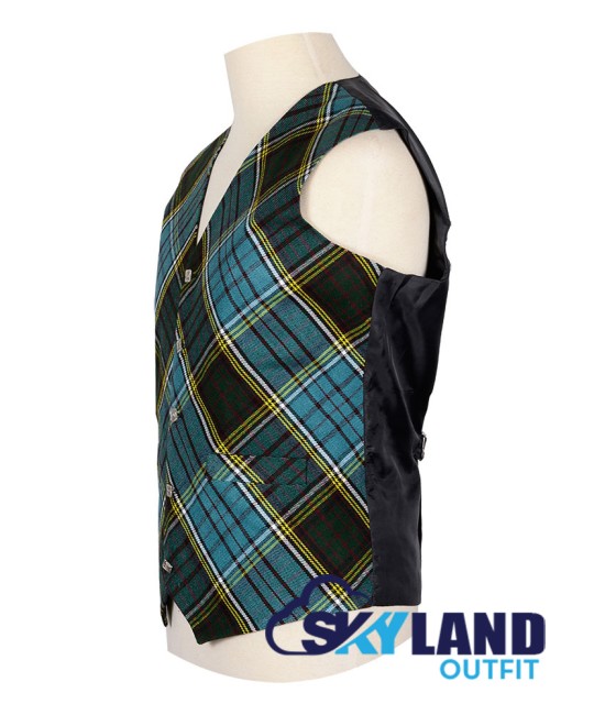 Scottish Anderson Vest / Irish Bespoke Tartan Waistcoats - 4 Plaids