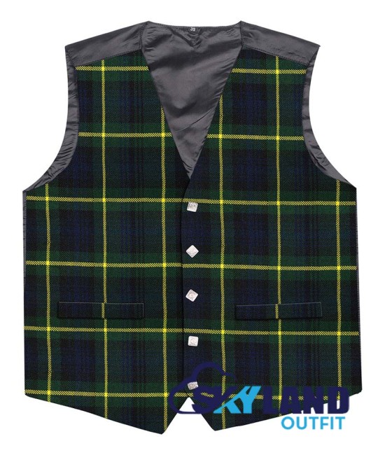 Scottish Gordon Vest / Irish Formal Tartan Waistcoats - 4 Plaids