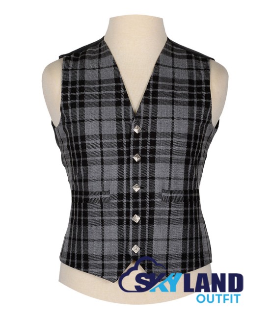 Scottish Gray Watch Vest / Irish Formal Tartan Waistcoats - 4 Plaids