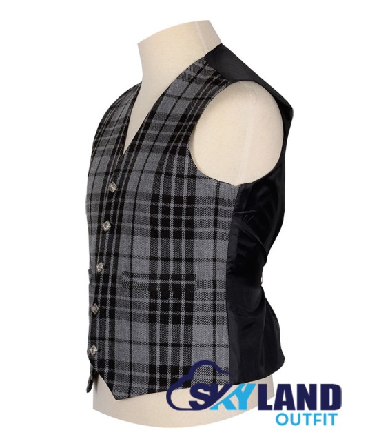 Scottish Gray Watch Vest / Irish Formal Tartan Waistcoats - 4 Plaids