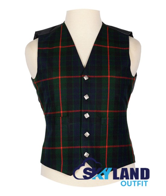 Scottish Gunn Tartan Vest / Irish Formal Tartan Waistcoats - 4 Plaids