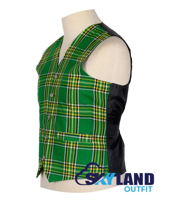 Scottish Irish National Vest / Irish Formal Tartan Waistcoats - 4 Plaids