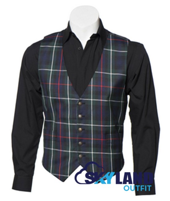 Scottish McKenzie Vest / Irish Formal Tartan Waistcoats - 4 Plaids