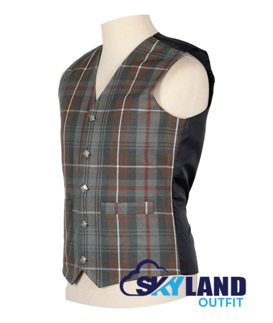 Scottish McKenzie Weathered Vest / Irish Formal Tartan Waistcoats - 4 Plaids