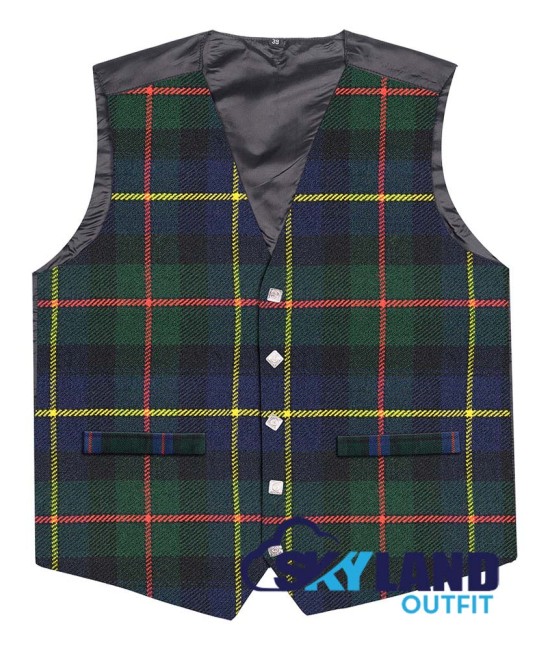 Scottish Macleod of Harris Vest / Irish Formal Tartan Waistcoats - 4 Plaids