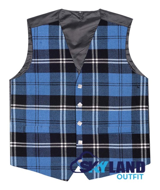 Scottish Ramsey Blue Hunting Vest / Irish Formal Tartan Waistcoats - 4 Plaids