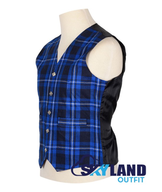 Scottish Ramsey Blue Vest / Irish Formal Tartan Waistcoats - 4 Plaids