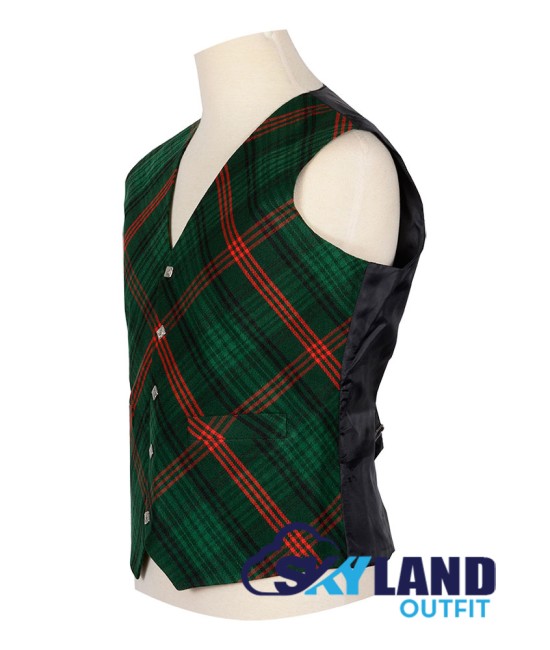 Scottish Ross Hunting Modern Vest / Irish Bespoke Tartan Waistcoats - 4 Plaids
