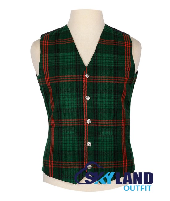 Scottish Ross Hunting Modern Vest / Irish Formal Tartan Waistcoats - 4 Plaids